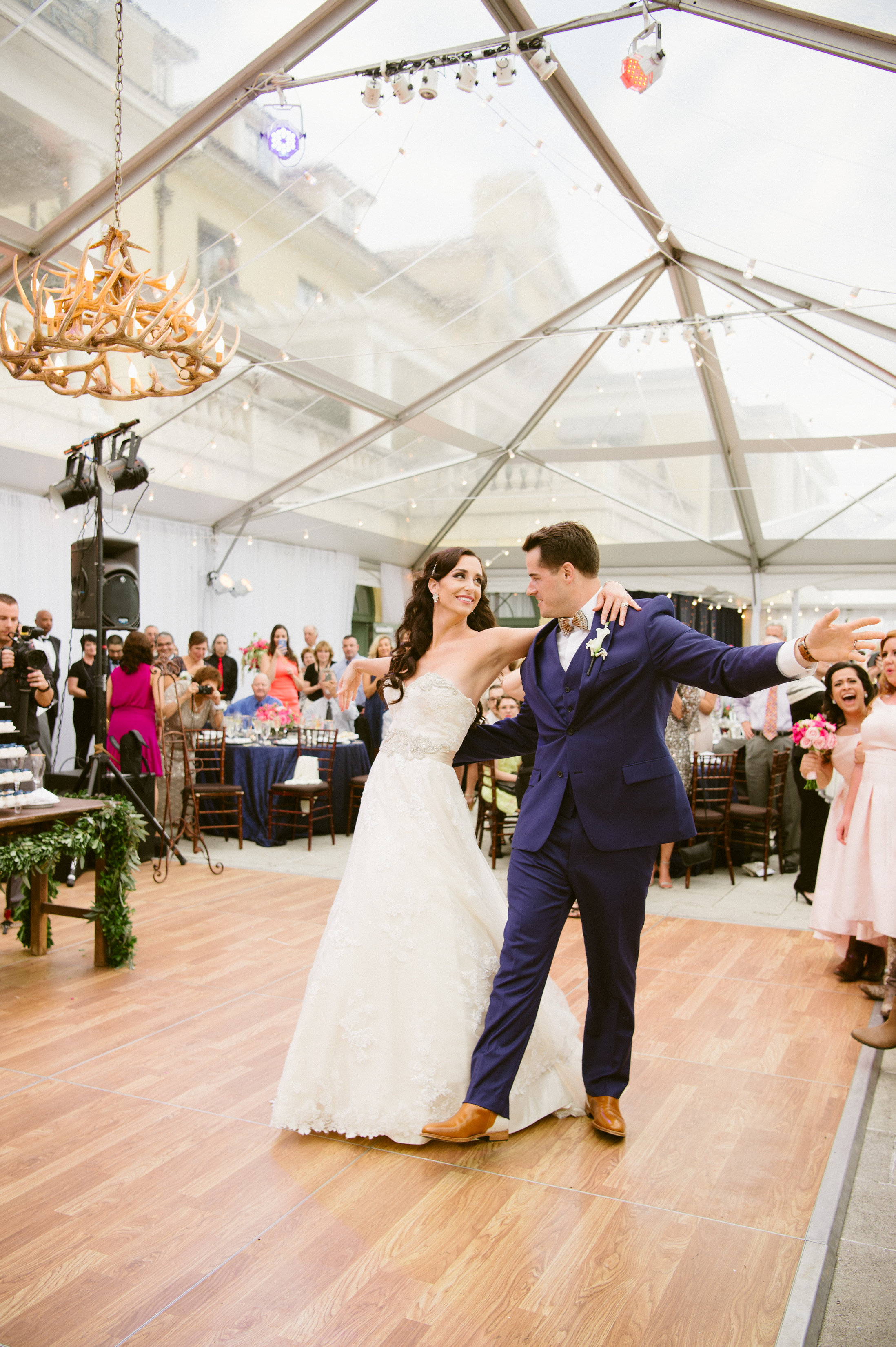 Katelyn Mancini and Jordan Coffman Deer Wedding With Silent Disco and Bicycle