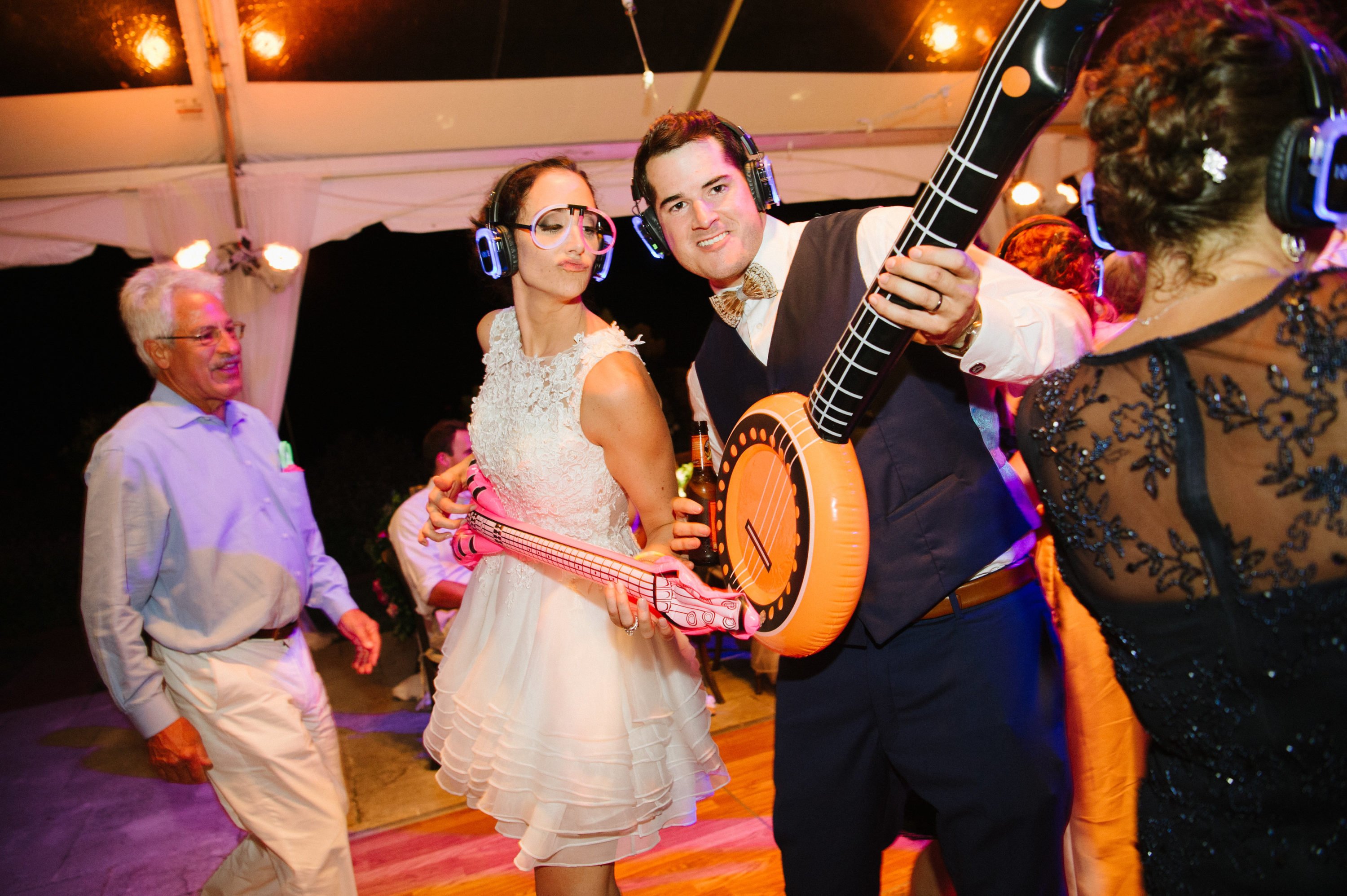 Katelyn Mancini and Jordan Coffman Deer Wedding With Silent Disco and Bicycle