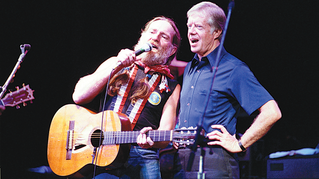 Willie Nelson and Jimmy Carter at Merriweather Post Pavilion - Washingtonian Photograph courtesy of Merriweather Post Pavilion.