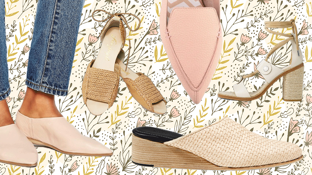 17 pairs of nude and natural shoes you should wear with denim this summer