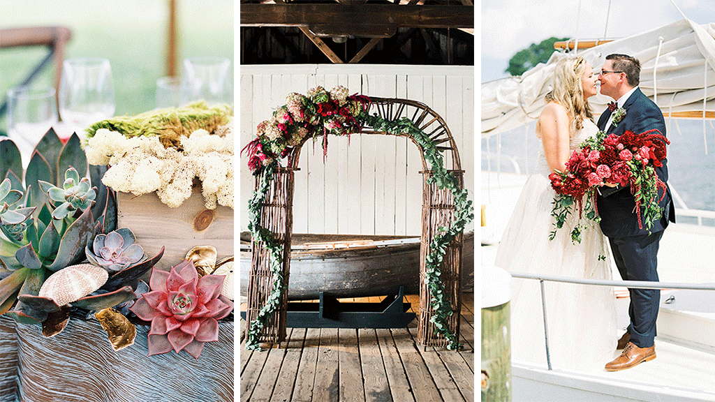 These Maritime Historians Married in a Perfect, Restored Boathouse on the Bay Because of Course They Did