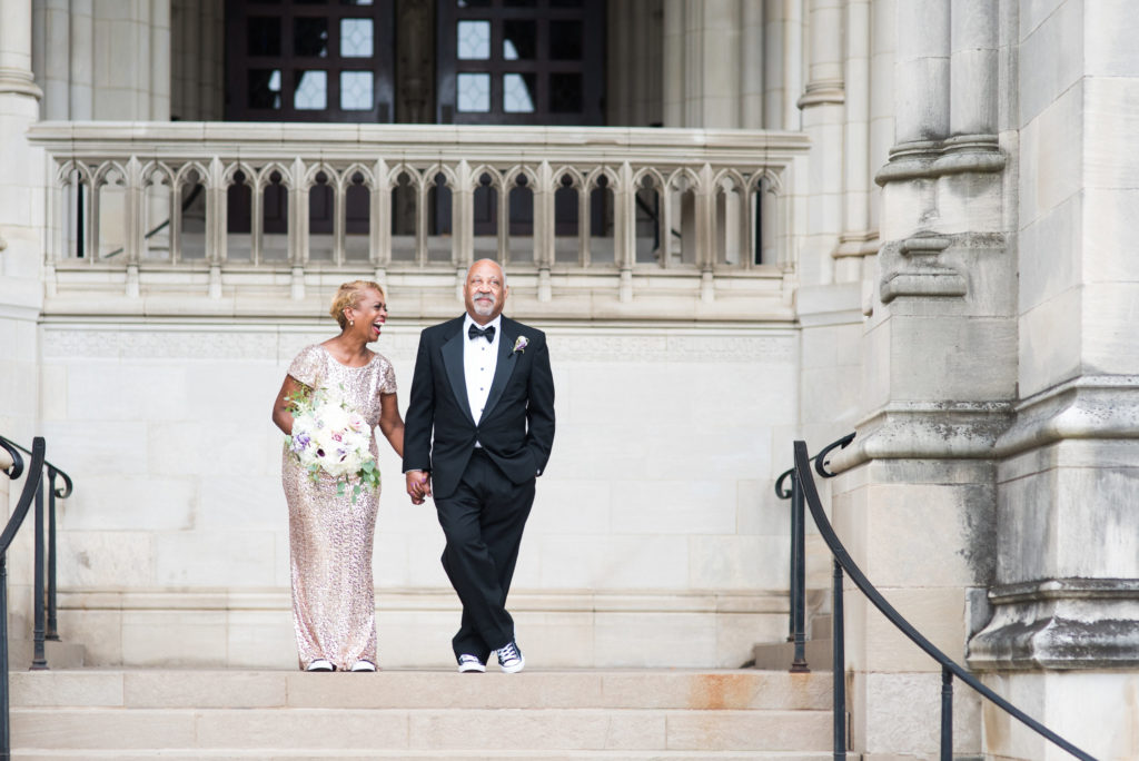Kennedy Center National Cathedral Ashleigh Bing Anniversary Photoshoot Bride and Groom Portrait Washington, DC
