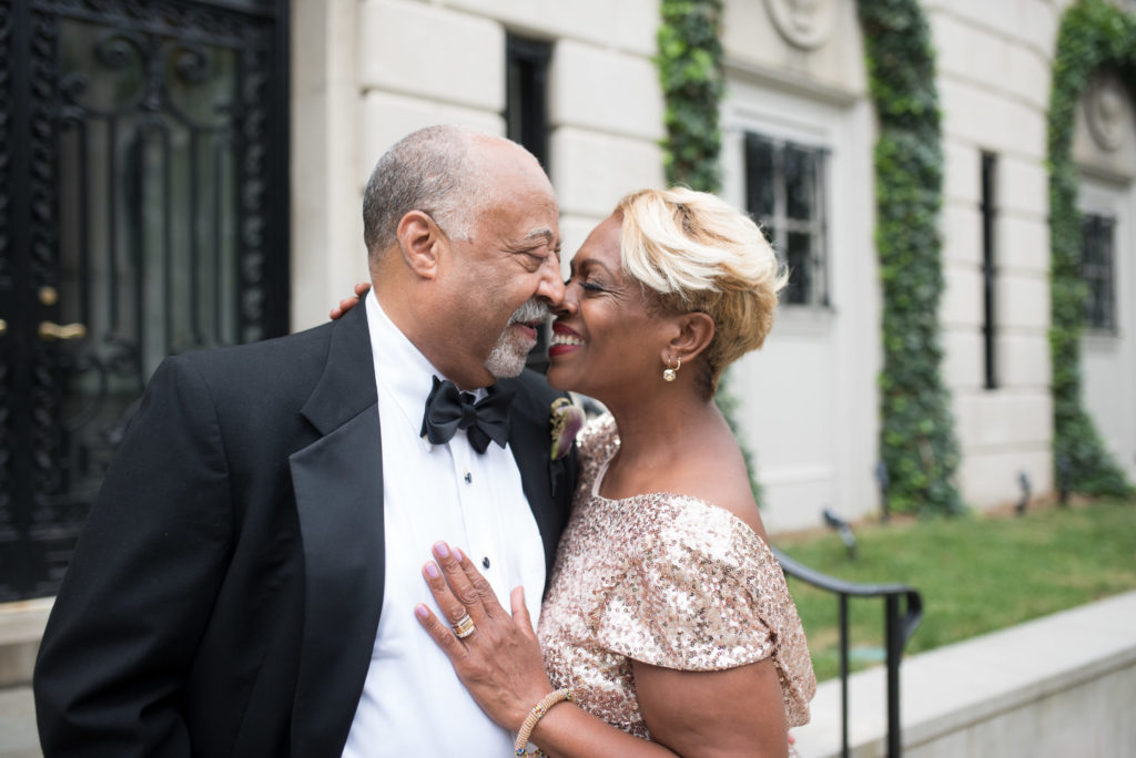 Kennedy Center National Cathedral Ashleigh Bing Anniversary Photoshoot Bride and Groom Portrait Washington, DC