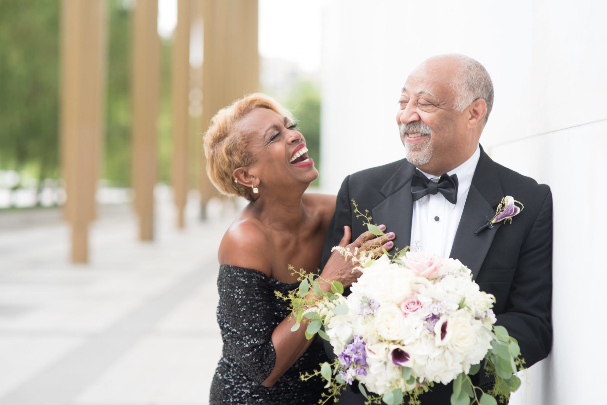 Kennedy Center National Cathedral Ashleigh Bing Anniversary Photoshoot Bride and Groom Portrait Washington, DC