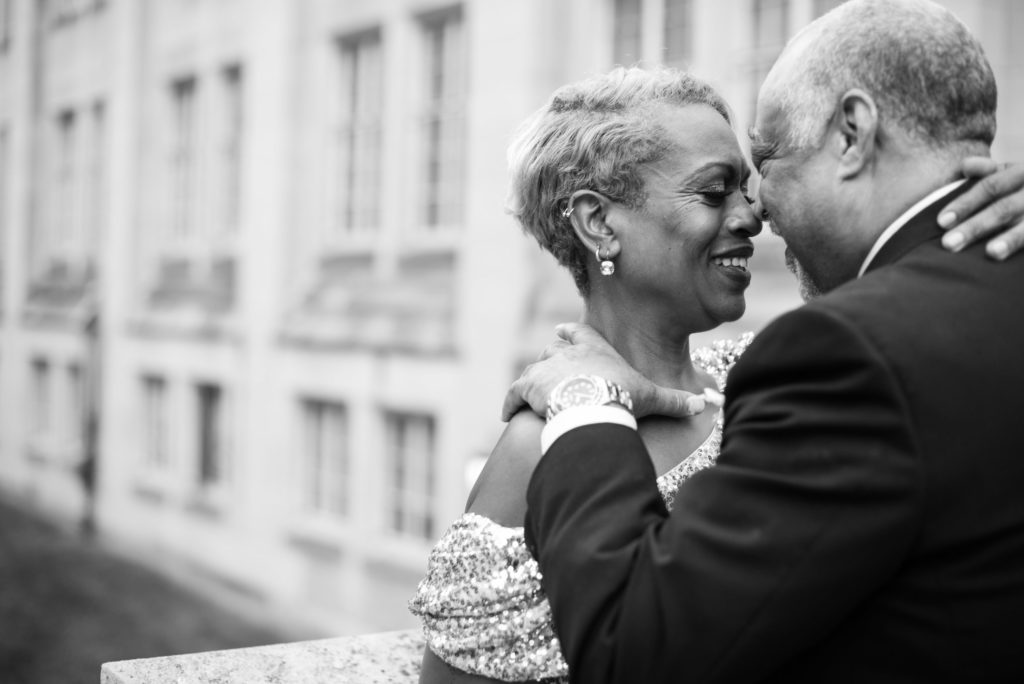 Kennedy Center National Cathedral Ashleigh Bing Anniversary Photoshoot Bride and Groom Portrait Washington, DC