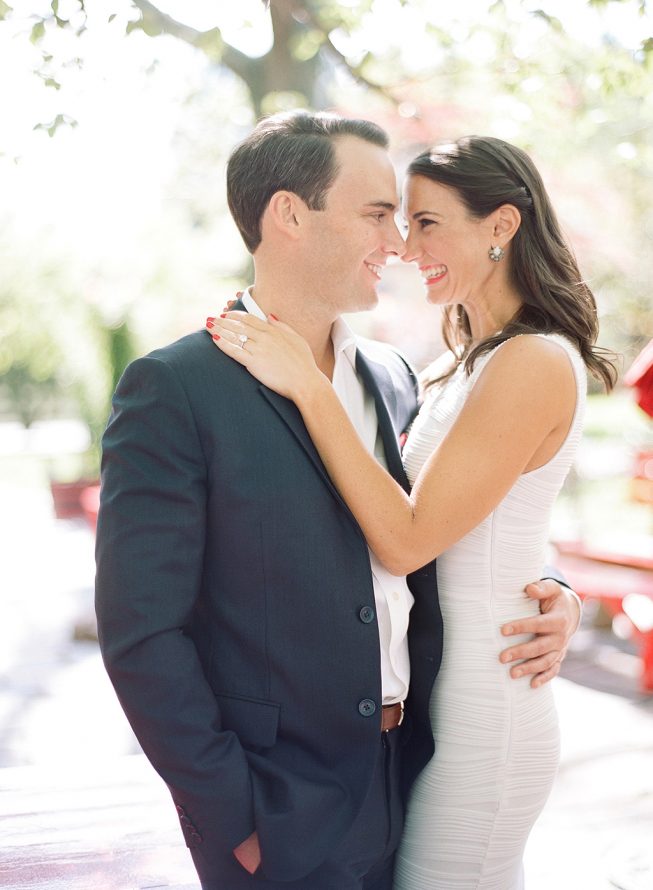 Ashley Julyan + Dustin Harris at L'Auberge Chez Francois | Audra Wrisley Photography French Engagement Shoot in Virginia