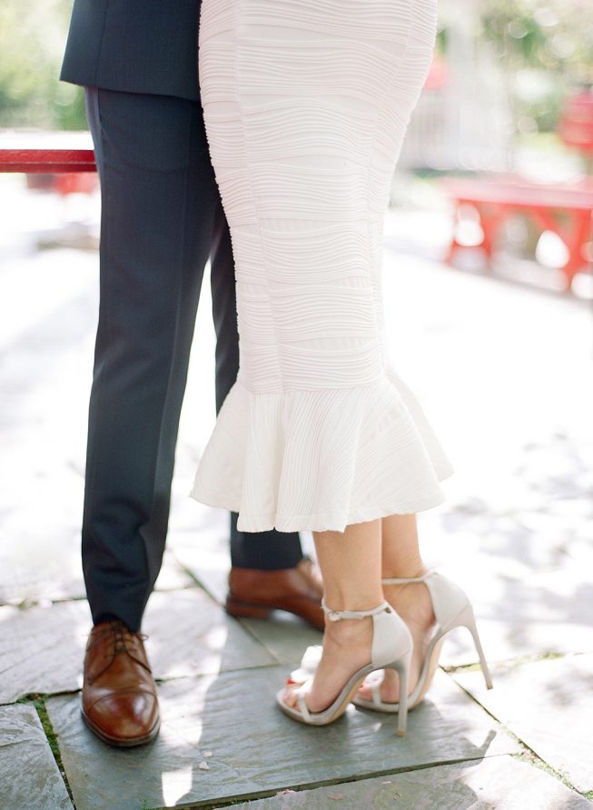 Ashley Julyan + Dustin Harris at L'Auberge Chez Francois | Audra Wrisley Photography French Engagement Shoot in Virginia