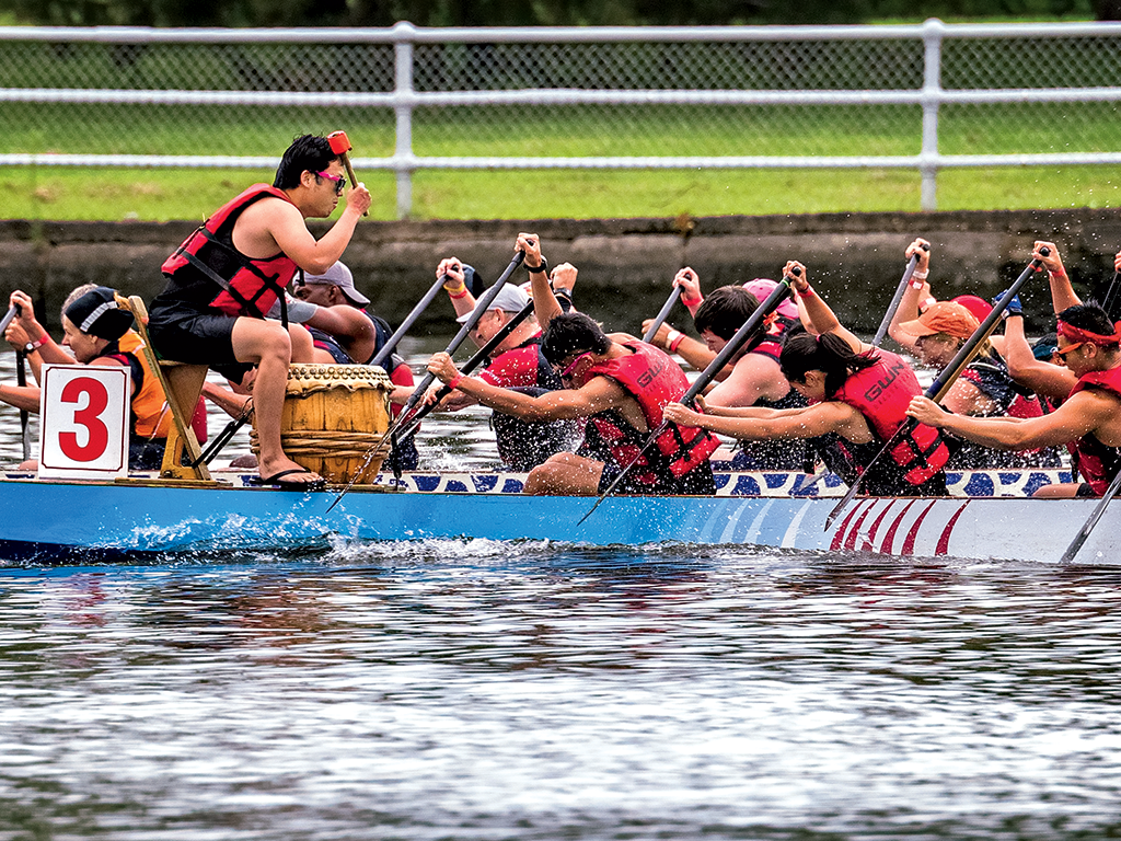 Dragon Boat Regatta - Washingtonian Photograph by John Soule.