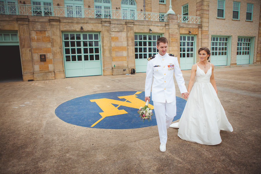 Nautical Portraits Navy Aviator Annapolis Wedding crew boathouse Navy-Marine Corps Memorial Stadium football field grace rich matthew murphy