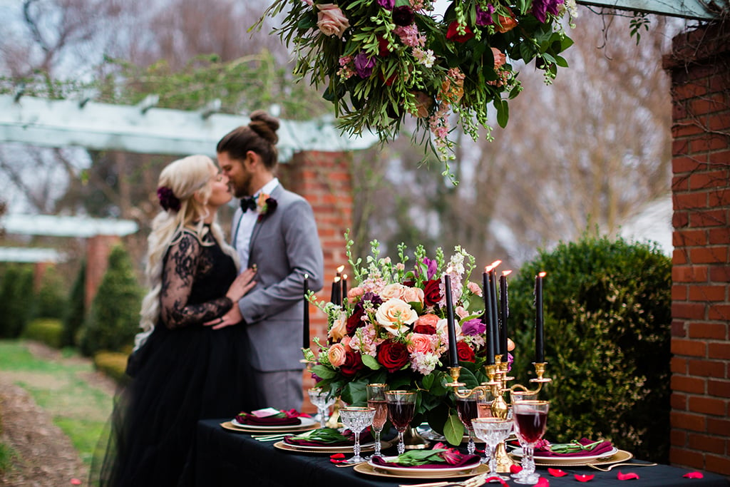 gothic wedding black wedding dress