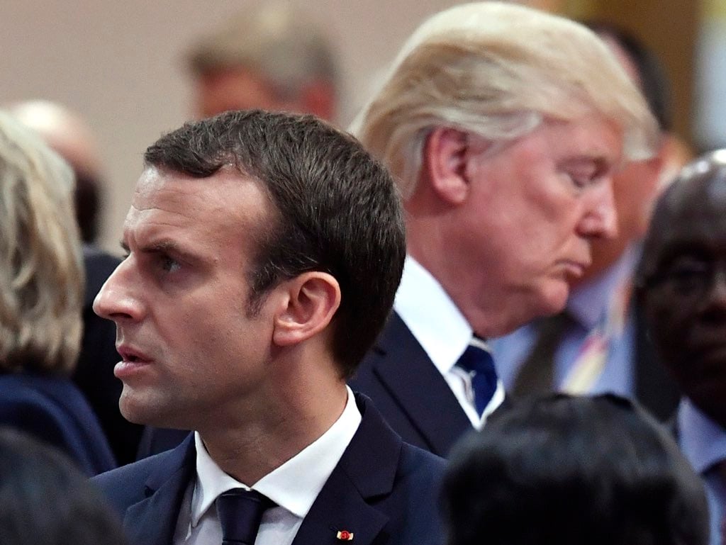 Trump Macron