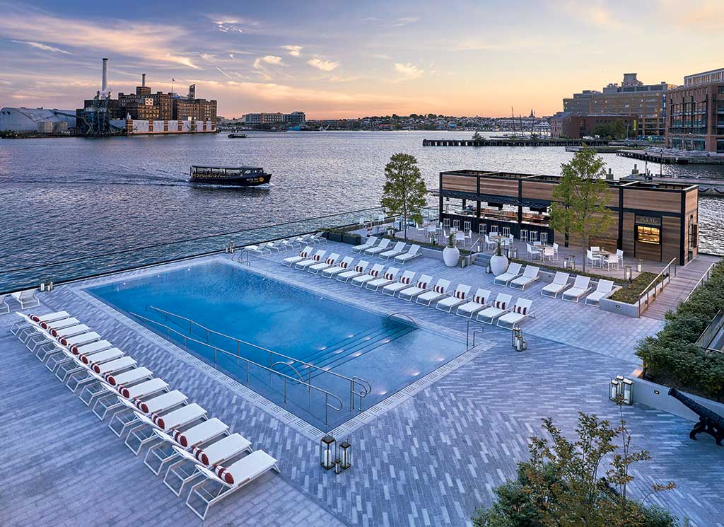 The new Sagamore Pendry hotel in Baltimore's Fells Point. Photograph by Christian Horan.