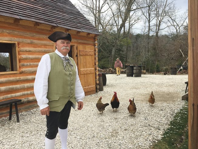 Revolution-era farm. Photograph Courtesy of Virginia’s American Revolution Museum at Yorktown.