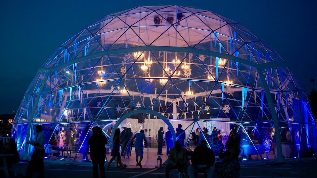 National Harbor’s New Concert Venue Is a Giant Snow Globe