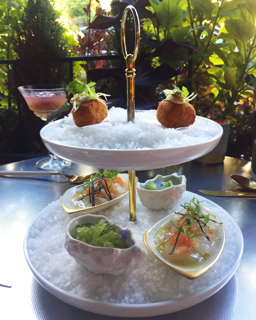 You Know Pineapple and Pearls Serves Snacks and Drinks on the Patio