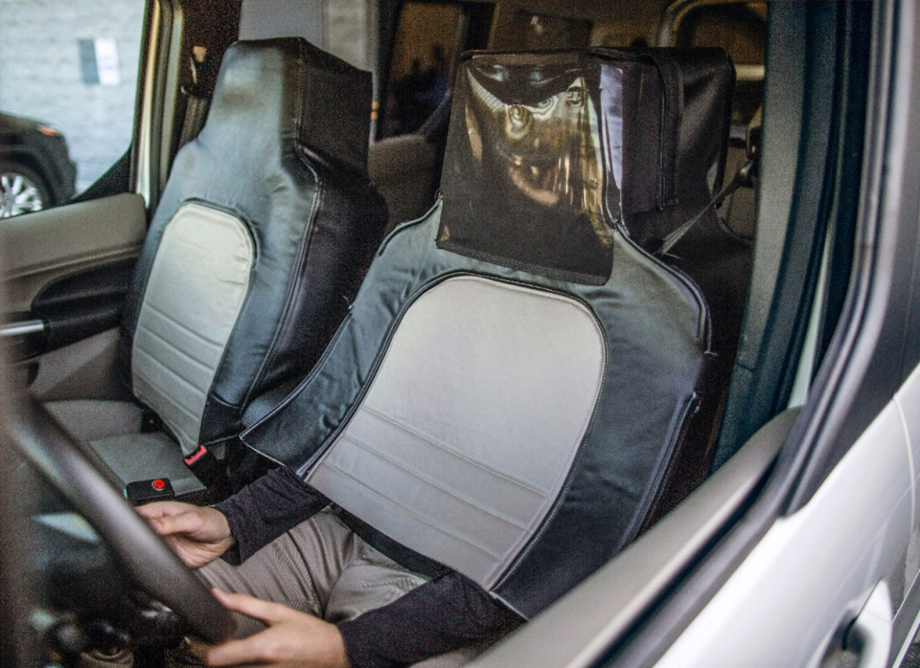 Here's Why a Van Driven By Someone Dressed as a Car Seat Was