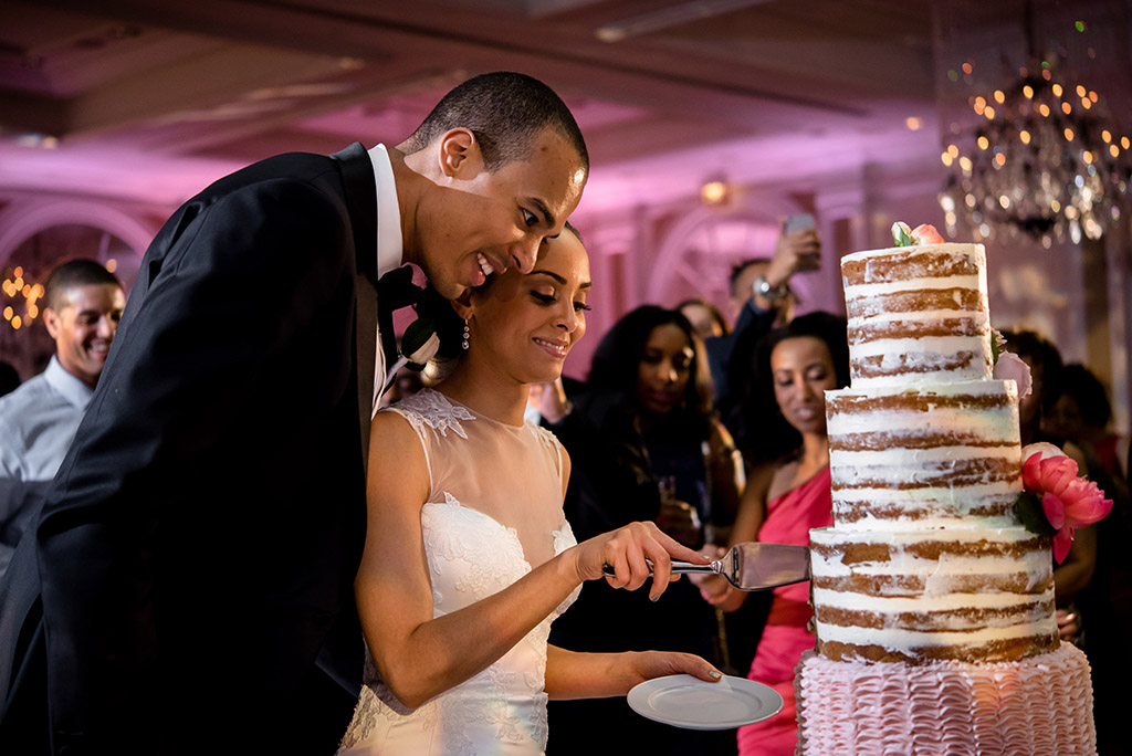 pnina tornai silk backless gown national cathedral Lauren Brown and Cameron Lewis