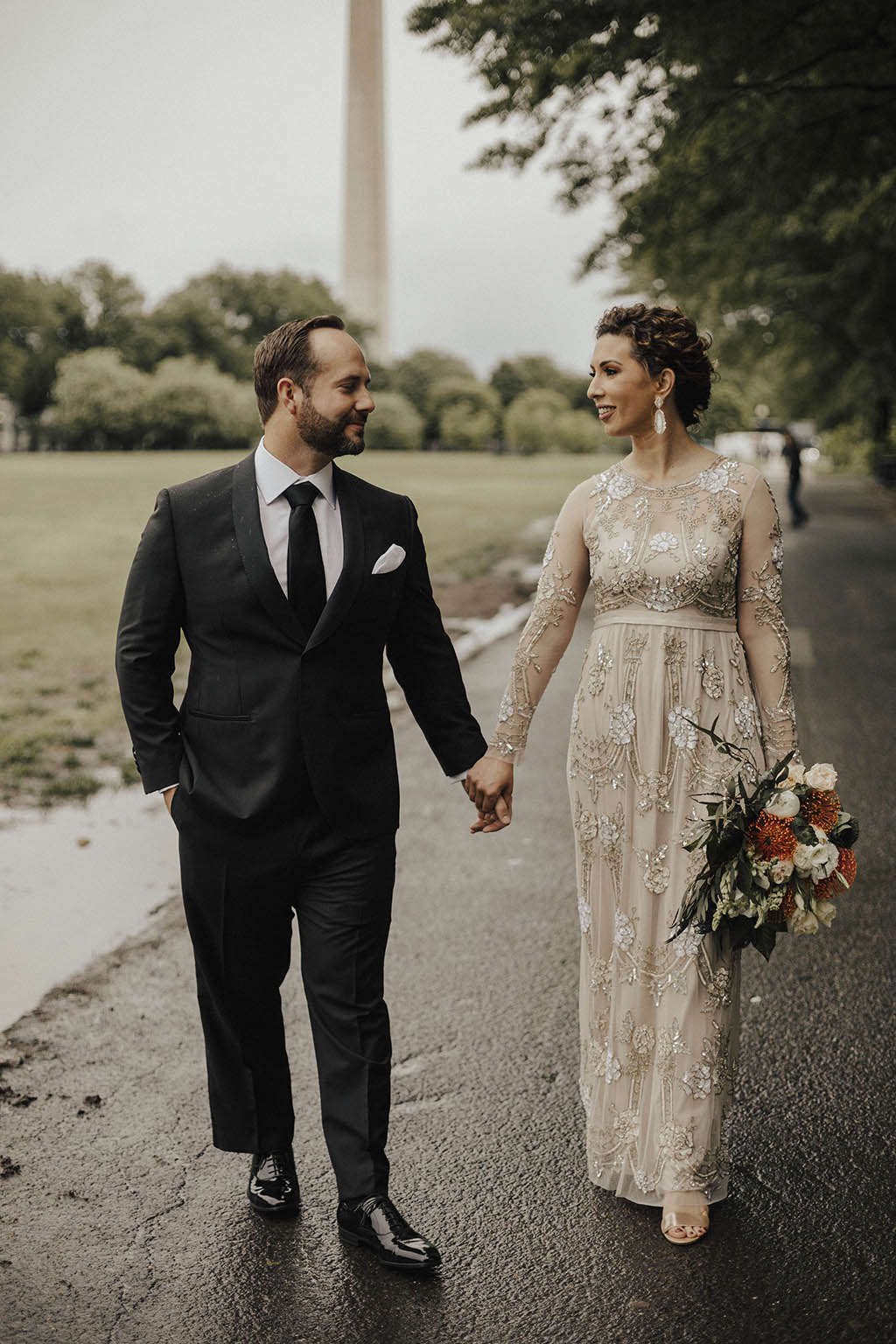 No Cake, No First Dance: How This Couple Pulled of a Stunning Minimalist Wedding on the National Mall at the DC War Memorial Soraya Turner Michael Goddard