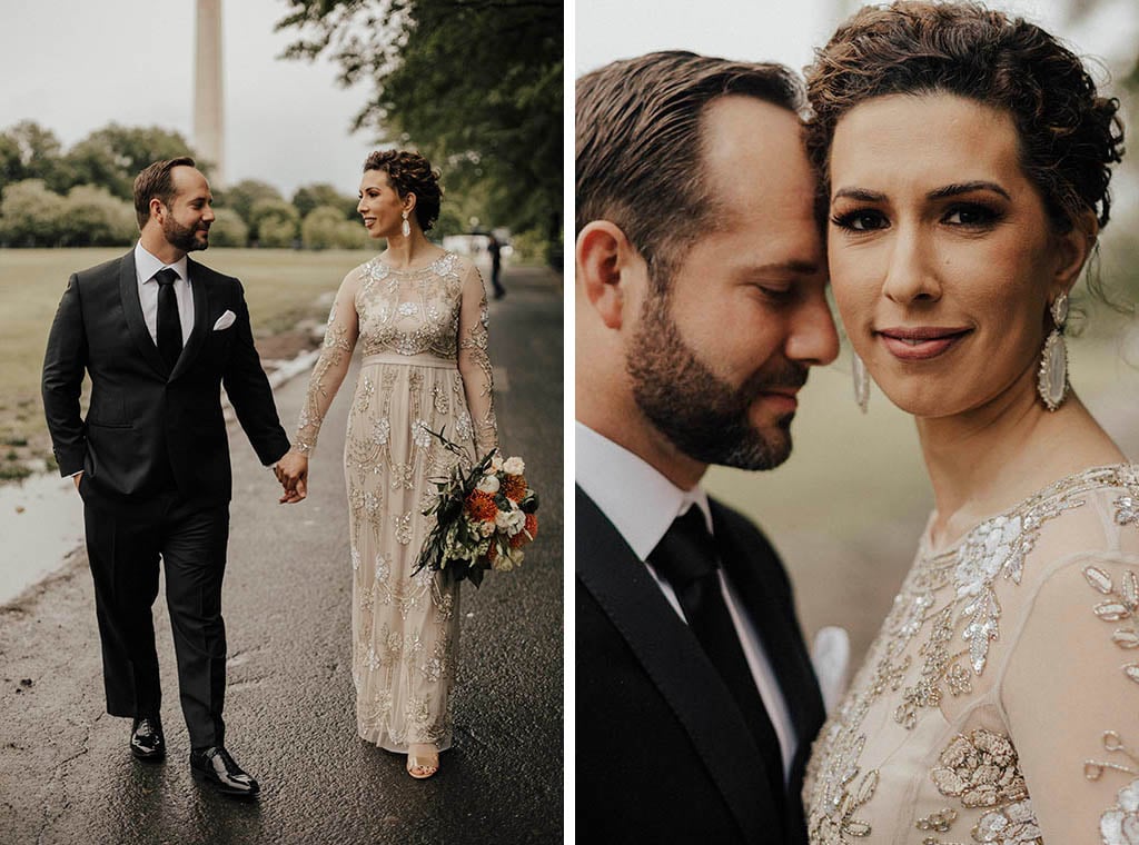 No Cake, No First Dance: How This Couple Pulled Off a Stunning Minimalist Wedding on the National Mall