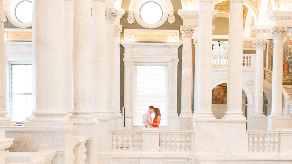 engagement photos Library Congress