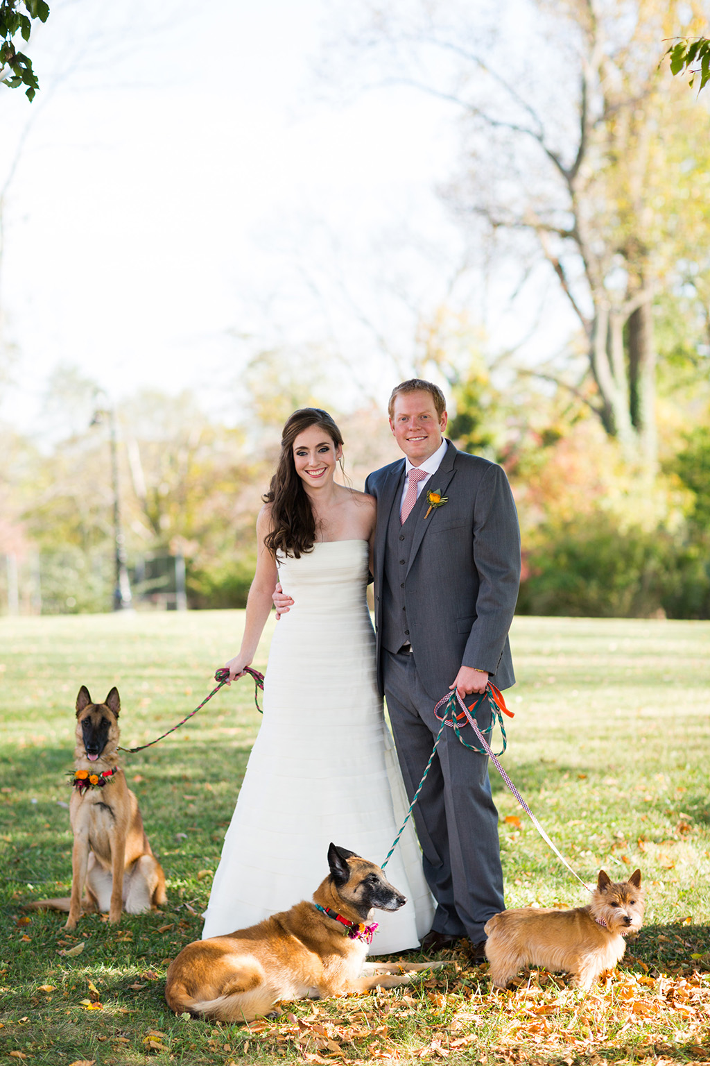 Virginia Tech-themed wedding officiant surprise with hokie mascot Sarah Keim Brian Dohn