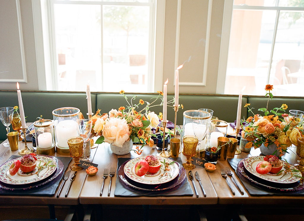 modern marigold yellow thanksgiving table lisa blume cheers darling dc sweetroot village