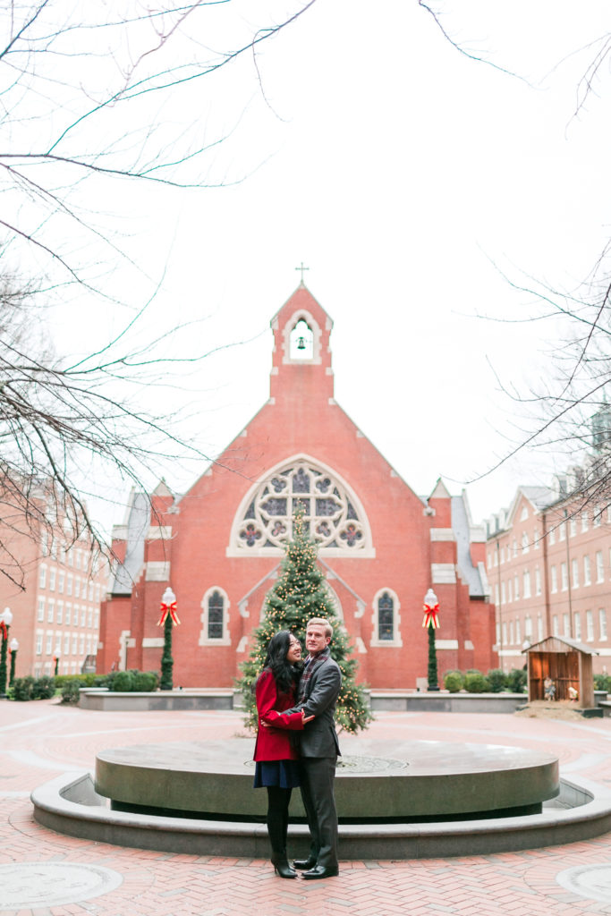 Christmas-Inspired Engagement Shoot