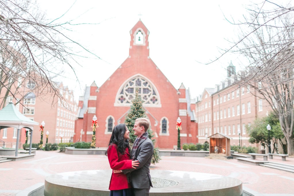 Christmas-Inspired Engagement Shoot