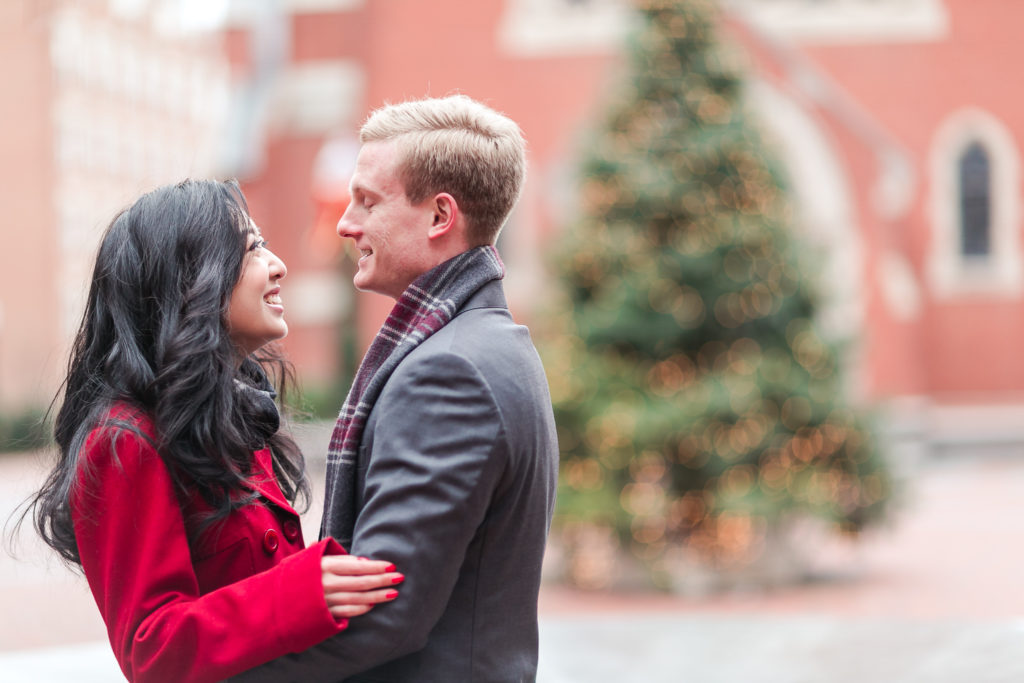 Christmas-Inspired Engagement Shoot