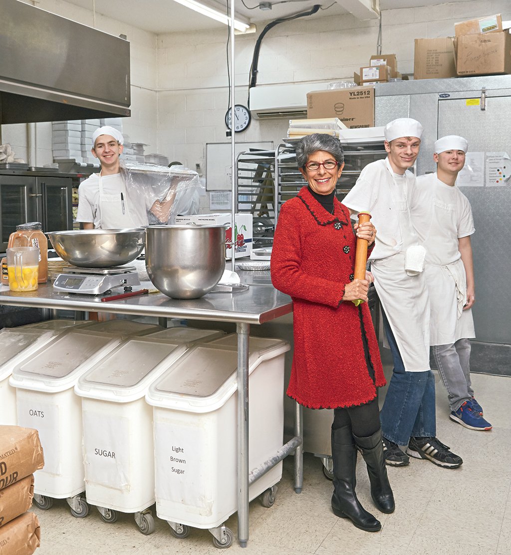 Sara Portman Milner of the nonprofit Sunflower Bakery, which trains adults with cognitive disabilities. Photograph by Jeff Elkins.