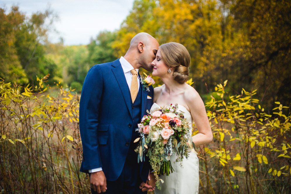 This Fall Wedding Blended Her Rural Roots And His South Indian This Fall Wedding Blended His South Indian Culture With Her Rural Roots Against The Changing Leaves