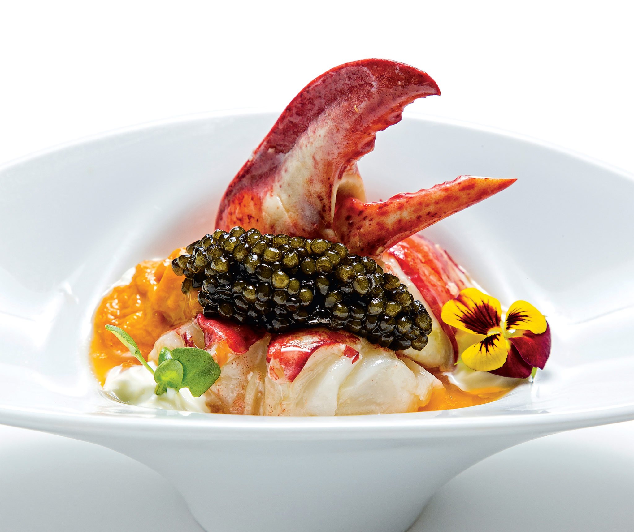 James Beard Semi-finalists 2018, Sea-urchin flan with lobster and caviar at Marcel's.