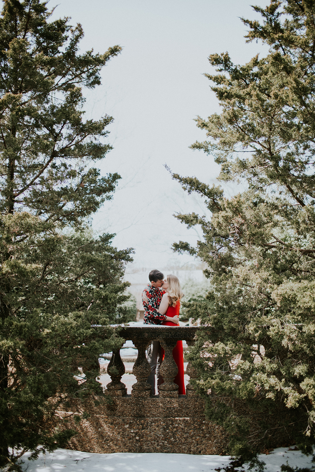 bluejacket brewery engagement photoshoot session craft beer tasting snowy winter engagement