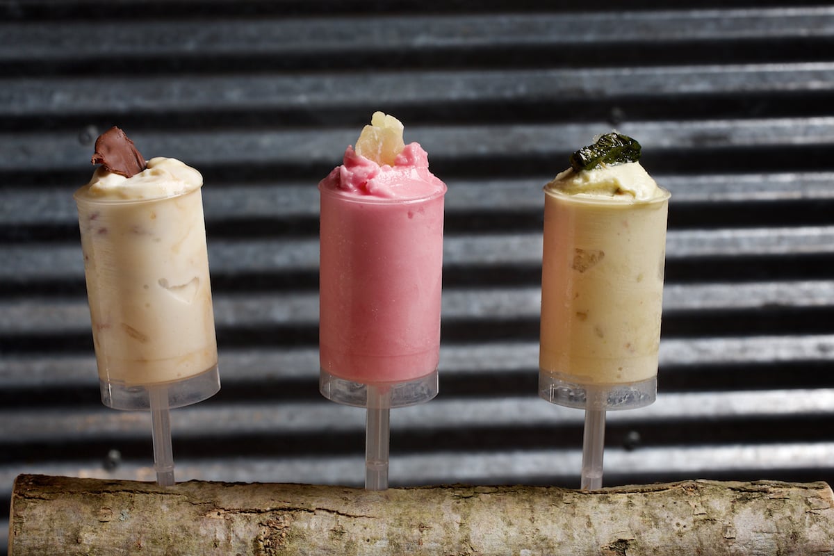 Ice cream and gelato are served in push-pops. Photograph by Deb Lindsey.