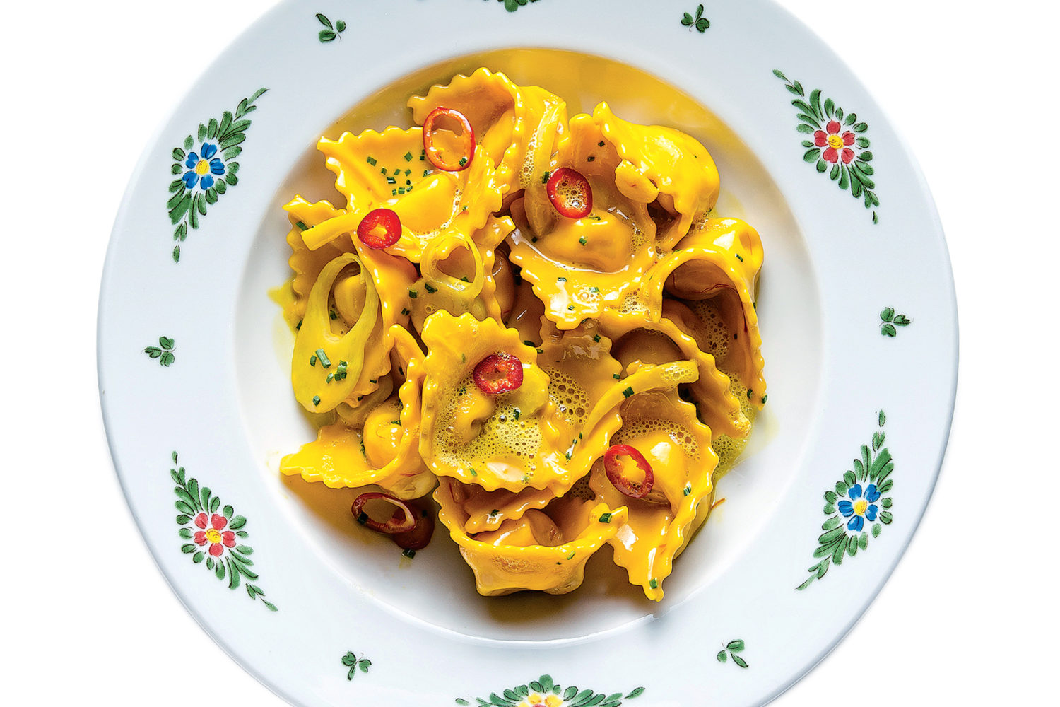 Crab tortellacci at Osteria Morini.