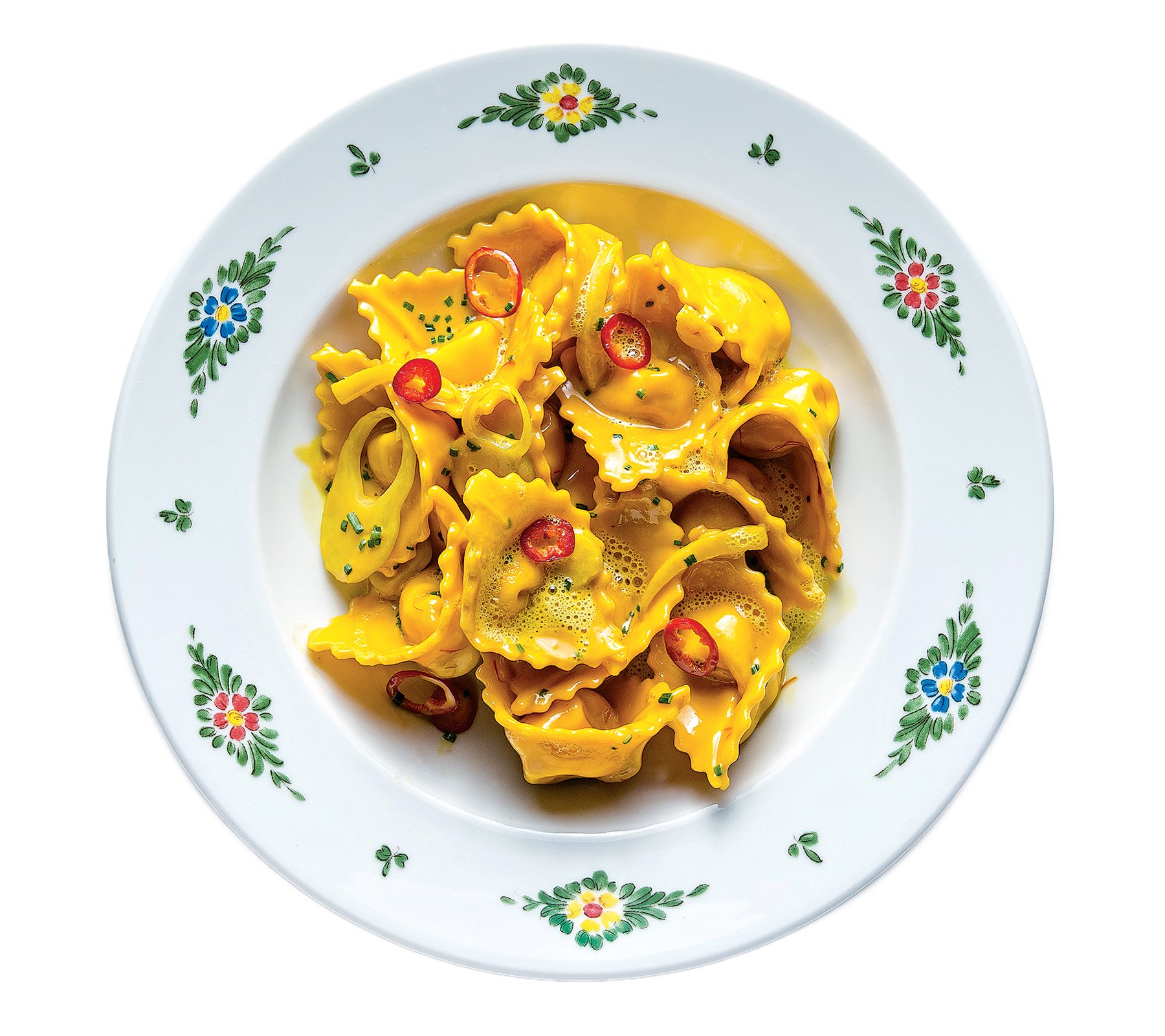 Crab tortellacci at Osteria Morini.