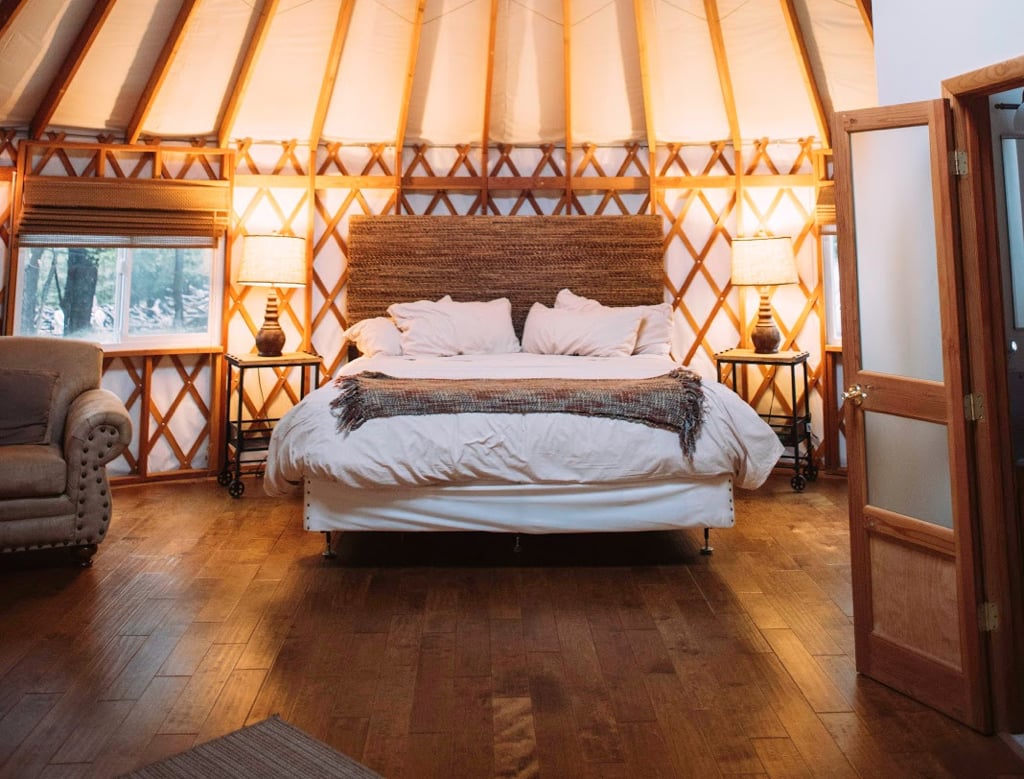 fancy yurt - Washingtonian Weekend getaways from DC: Savage River Lodge yurt.