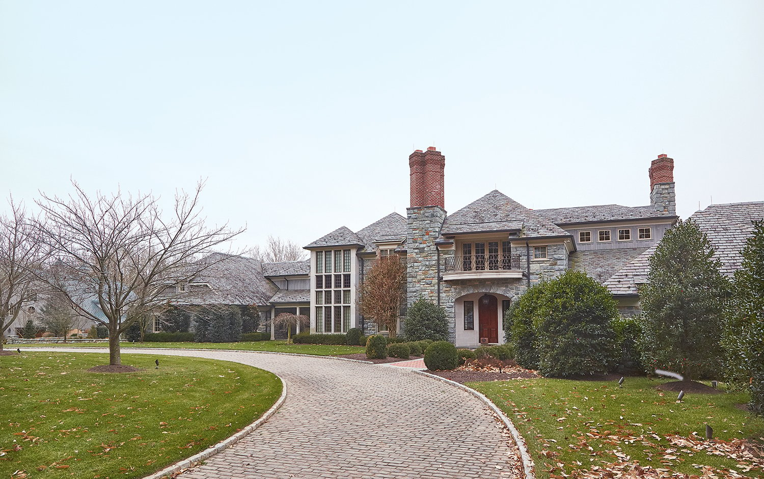 The family's Potomac mansion. Photograph by Jeff Elkins.