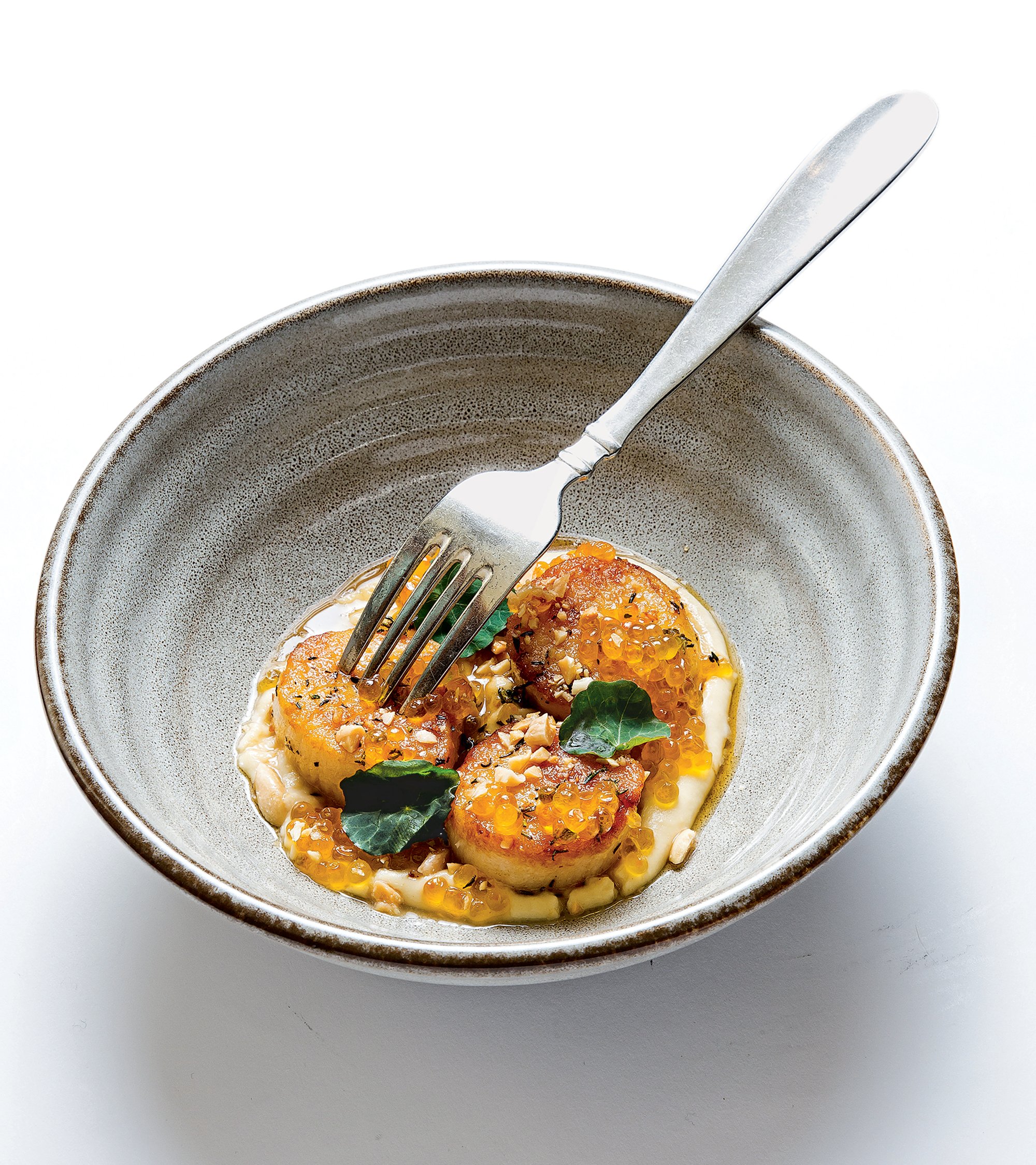 BESTDISHES2017_096 - Washingtonian Scallops with almonds and steelhead-trout roe at Restaurant Eve.