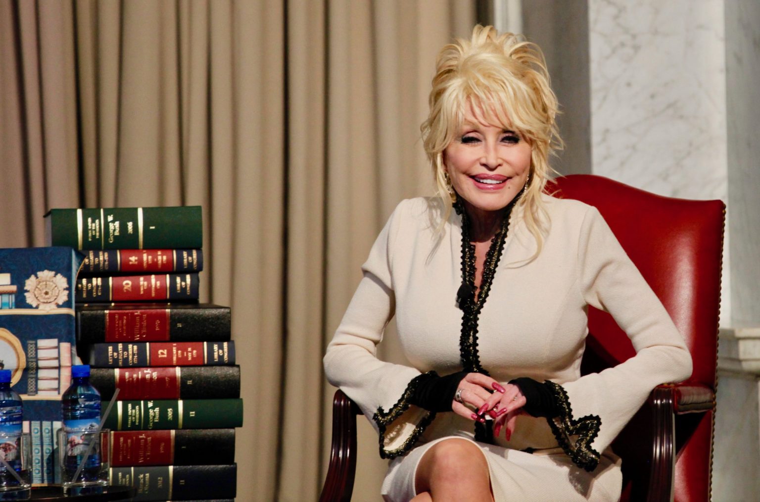 PHOTOS Dolly Parton Visits Library of Congress to Donate Her 100