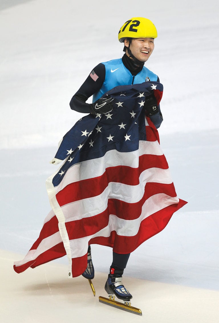 Cho won a world championship in 2011. In the small world of speed skating, it made him a celebrity of sorts. Photograph by Alex Livesey/Getty Images.