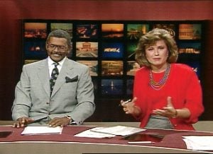 From their first broadcast in 1989, she and Vance clicked on the air. But off-screen, he loved motorcycles, she loved bicycles. Photograph courtesy of NBC4.