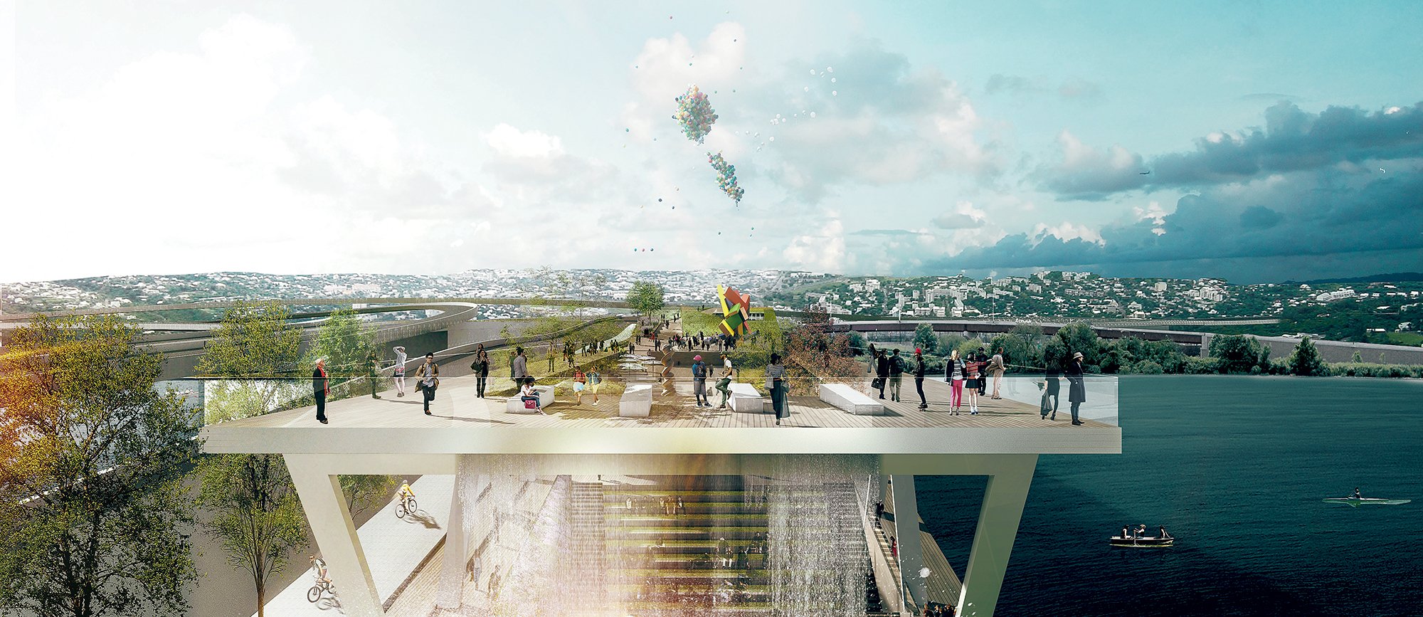 Renderings courtesy of OMA/Olin. 