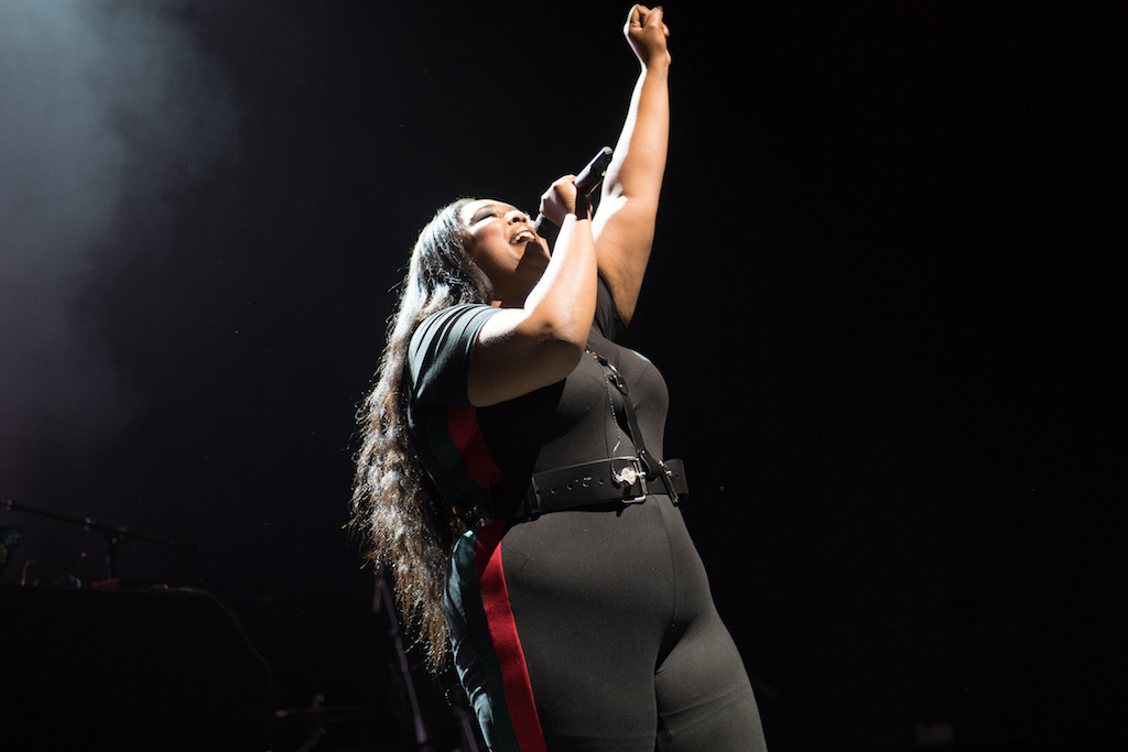 Lizzo performs at Stay Amped.