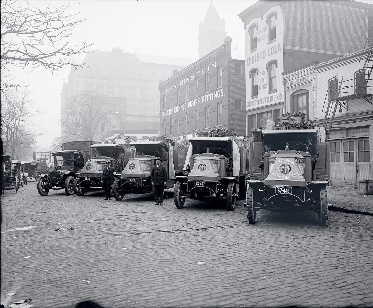 An early-1900s delivery. Photograph by George Rinhart/Corbis via Getty Images.