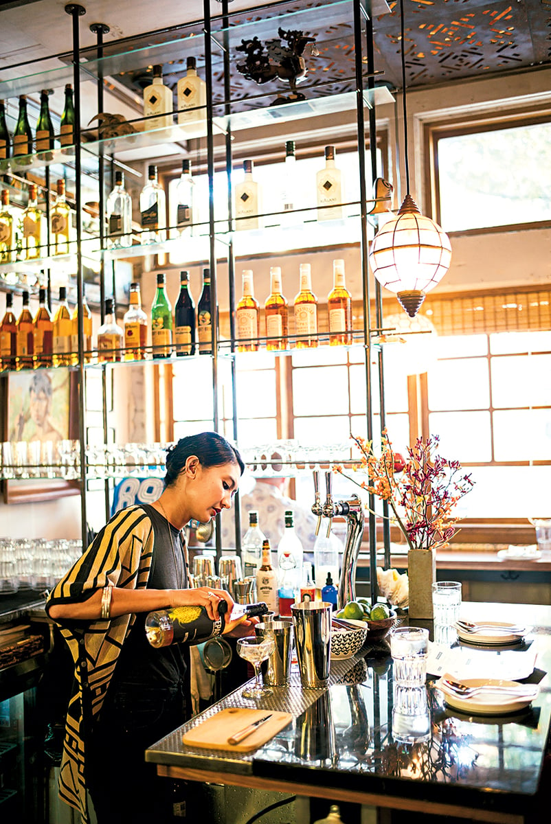 Bad Saint (top) serves the best Filipino food in the city, along with creative cocktails. Photograph by Scott Suchman.