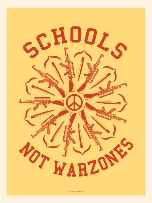 shepard fairey, gun reform, student walkout, #nationalschoolwalkout