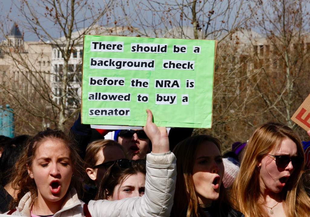 Students at #NationalWalkoutDay DC