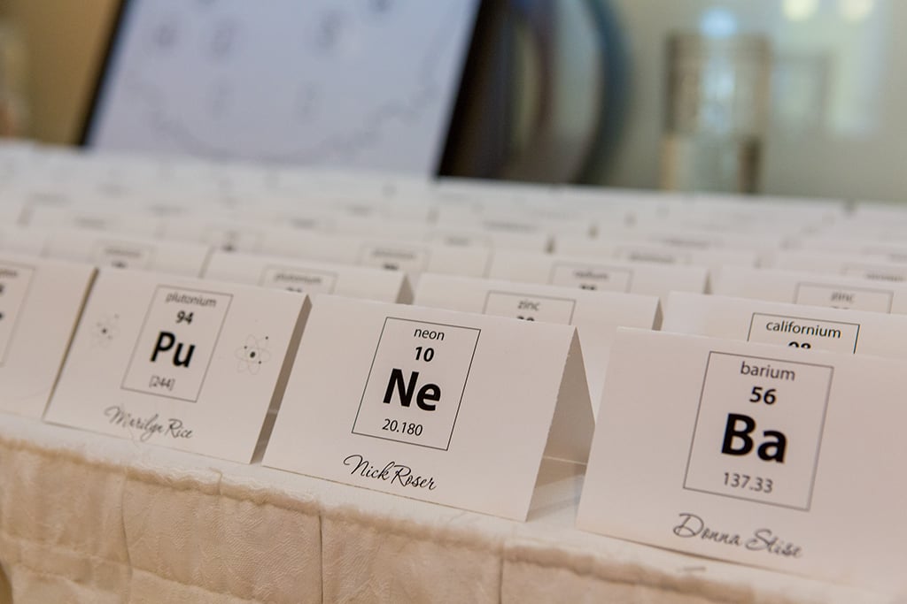 Chemistry-Themed Wedding, DC Wedding, Real Wedding, Downtown DC Wedding, Themed Wedding, Nerdy Wedding, Orange Wedding, Washington Views, Ronald Reagan Building, Ronald Reagan Building Wedding, Sokolov Photography, Chemistry Wedding