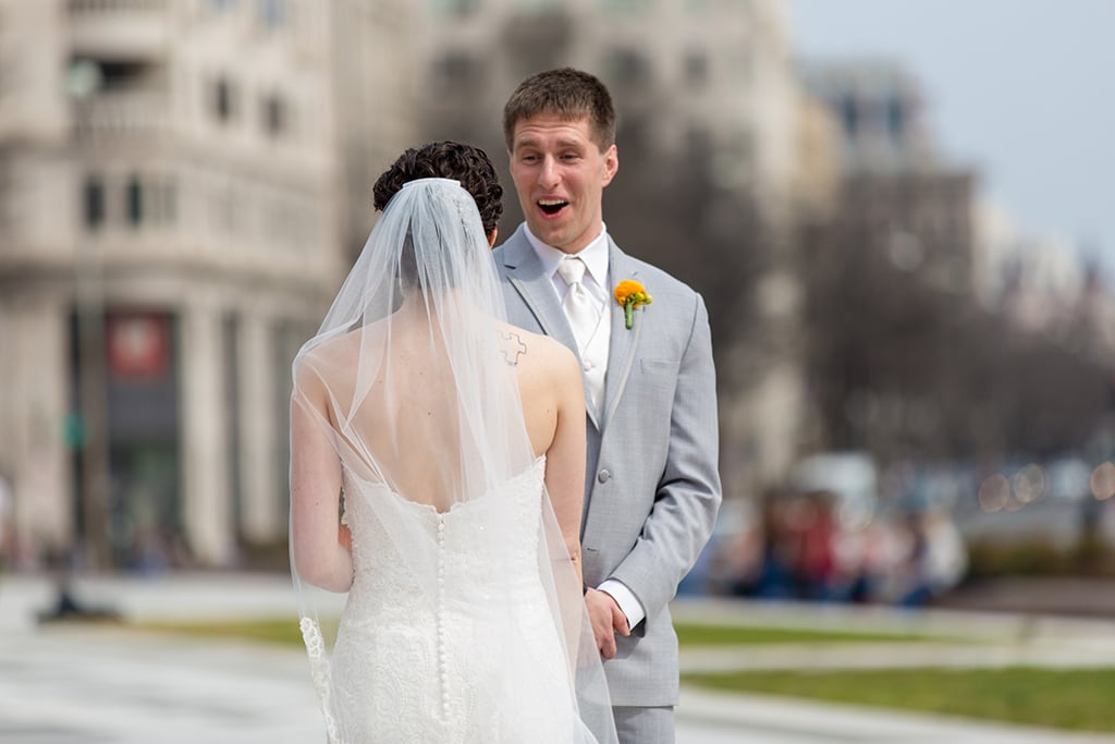 Chemistry-Themed Wedding, DC Wedding, Real Wedding, Downtown DC Wedding, Themed Wedding, Nerdy Wedding, Orange Wedding, Washington Views, Ronald Reagan Building, Ronald Reagan Building Wedding, Sokolov Photography, Chemistry Wedding